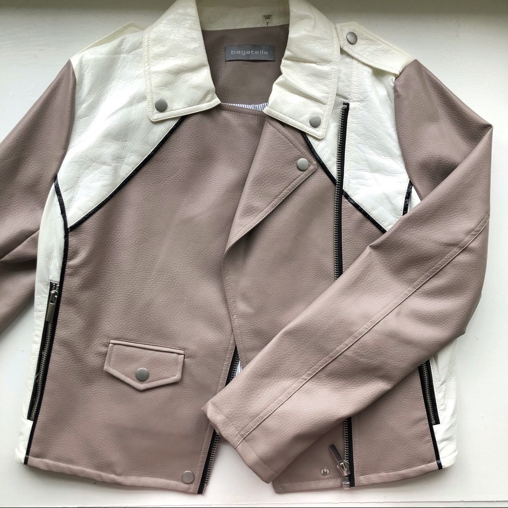 Faux Leather Jacket 🤍